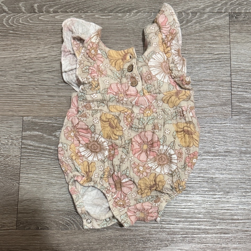 Floral Kids One Piece Bodysuit